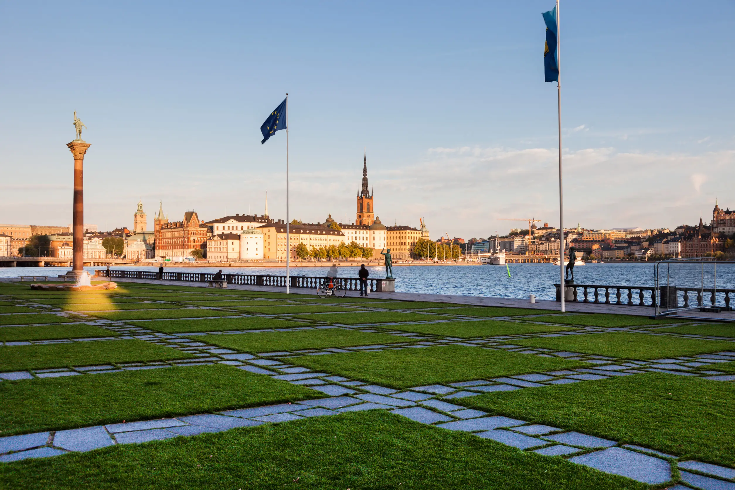 waterfront near stockholm city hall sweden